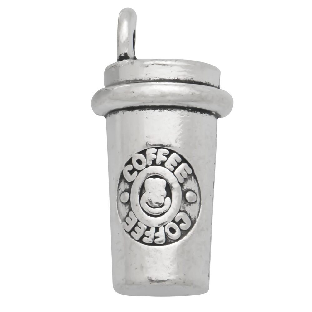 8102 Pack of 80 PCS 3D Coffee Cups Antique Tibetan Silver Charms Wholesale